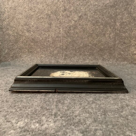 Vintage 3D Paper Snowy Owl Art Wood Frame shadow box - Picture 5 of 7